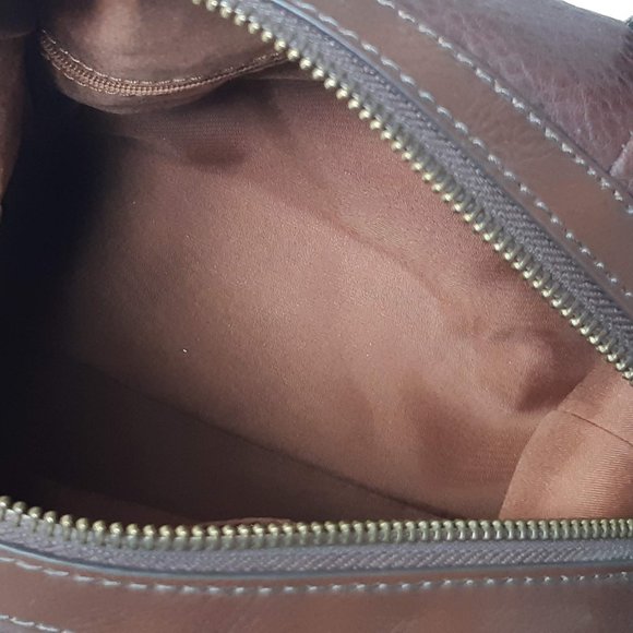 Fossil | Brand New ⭐️Brown Charley Leather Satchel - Picture 6 of 7